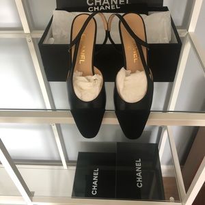 Chanel Classic Sling Back Shoes 36